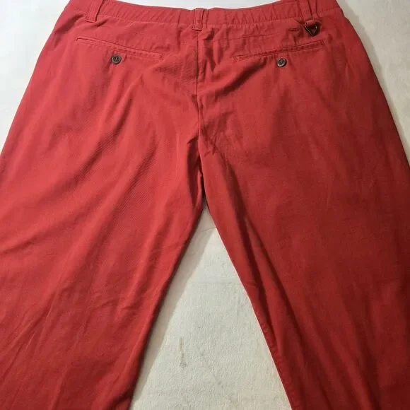 Under Armour Stretch Khakis  Men's 38 X 30 Straight Leg Red - Picture 2 of 6